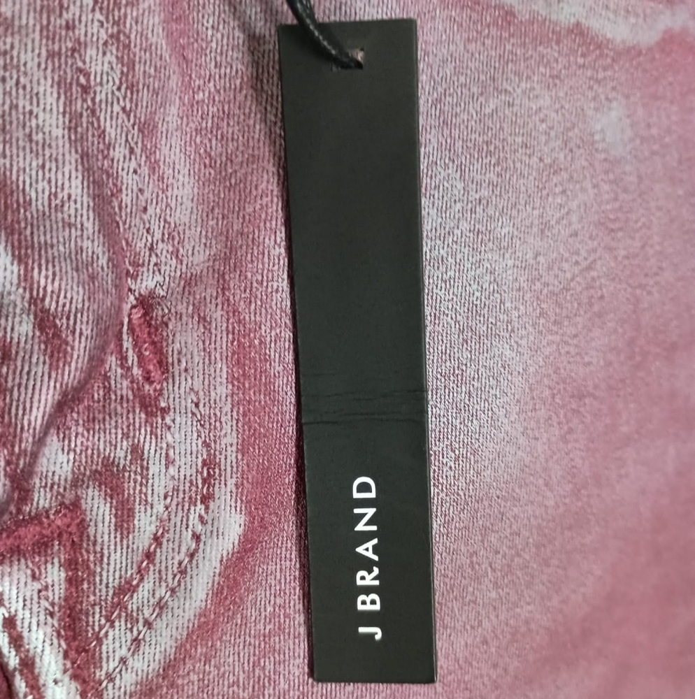 NWT J BRAND MID-RISE CROP SKINNY JEANS IN BITTERSWEET SHIMMER SIZE 27 RETAIL$278 - Picture 12 of 14